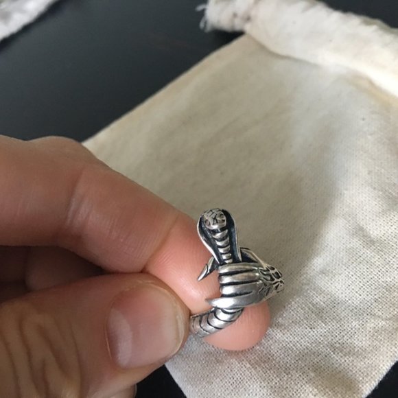 sterling silver snake ring - Picture 3 of 4